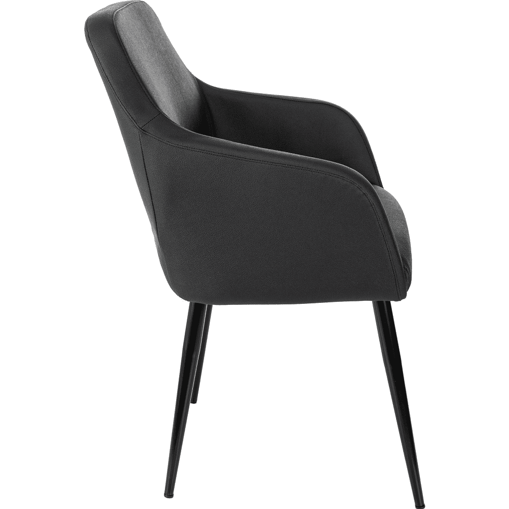 Кресло "Бюрократ CH-380F", экокожа, черный, каркас металл, корпус черный - 4