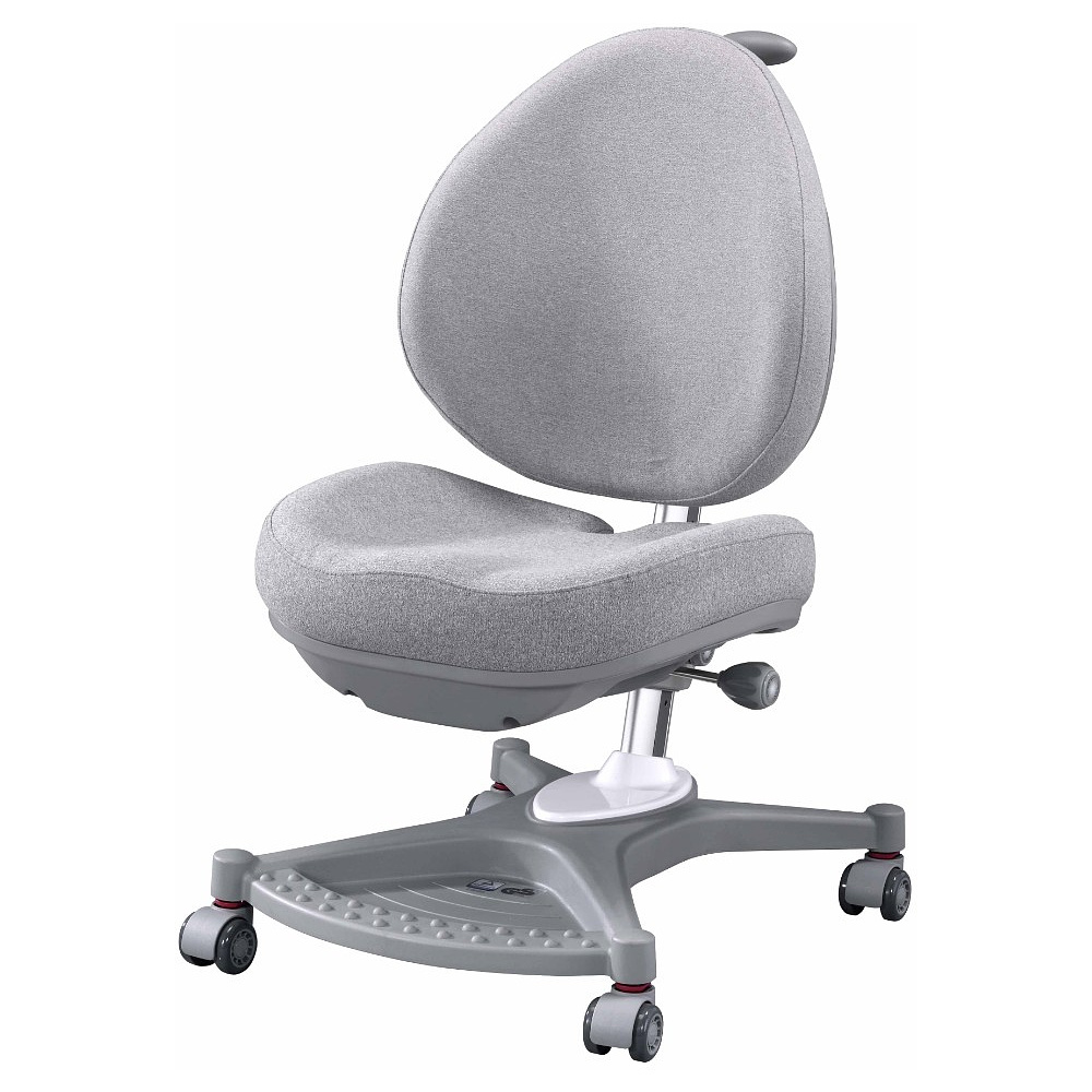 Кресло детское SingBee Cobee 138, ткань, серый, пластик, корпус серый, подставка для ног, с чехлом серым