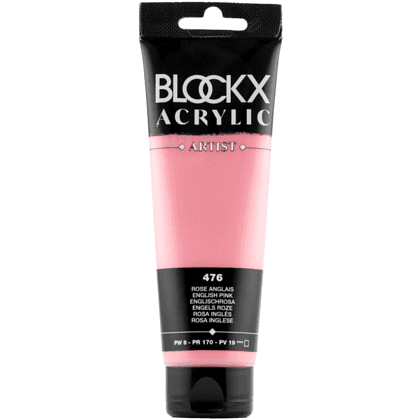 Краски акриловые "Blockx", 476 английская розовая, 120 мл