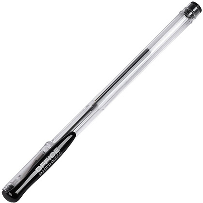 Ручка гелевая "Office Products", 0.5 мм, прозрачный, стерж. черный