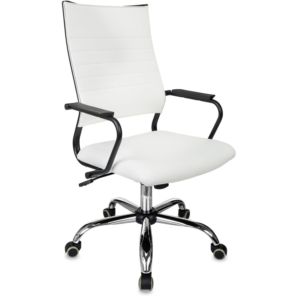 Кресло компьютерное Бюрократ CH BALANCE SL Line, экокожа, белый - 6