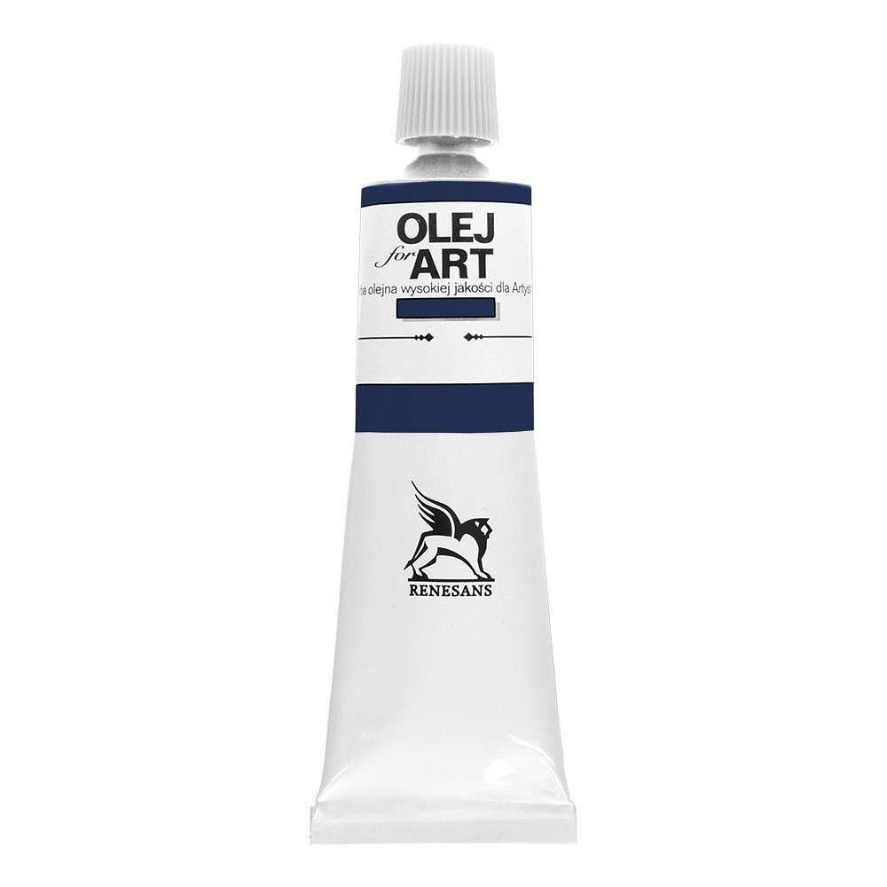 Краски масляные Renesans "Oils for art", 66 синий пражский, 60 мл, туба