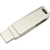 USB Flash накопитель 3.0 128 Gb СК-046, TypeC Dual, металл, серебристый - 3