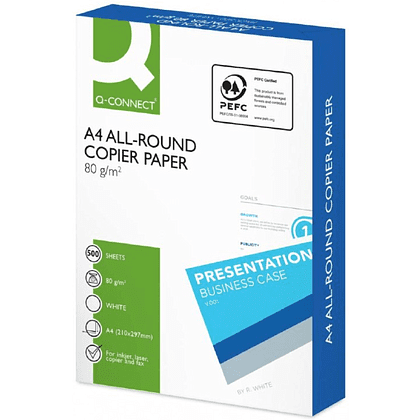 Бумага "Q-Connect All Round",  A4, 500 листов, 80 г/м2