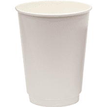 Стакан картонный 300 мл, 20 шт, 2 слоя, белый