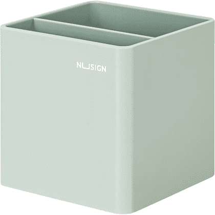 Подставка для ручек "Nusign", пластик, 2 деления, зеленый