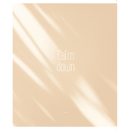 Тетрадь "Calm down", А5, 96 листов, клетка, скоба сбоку, ассорти - 2