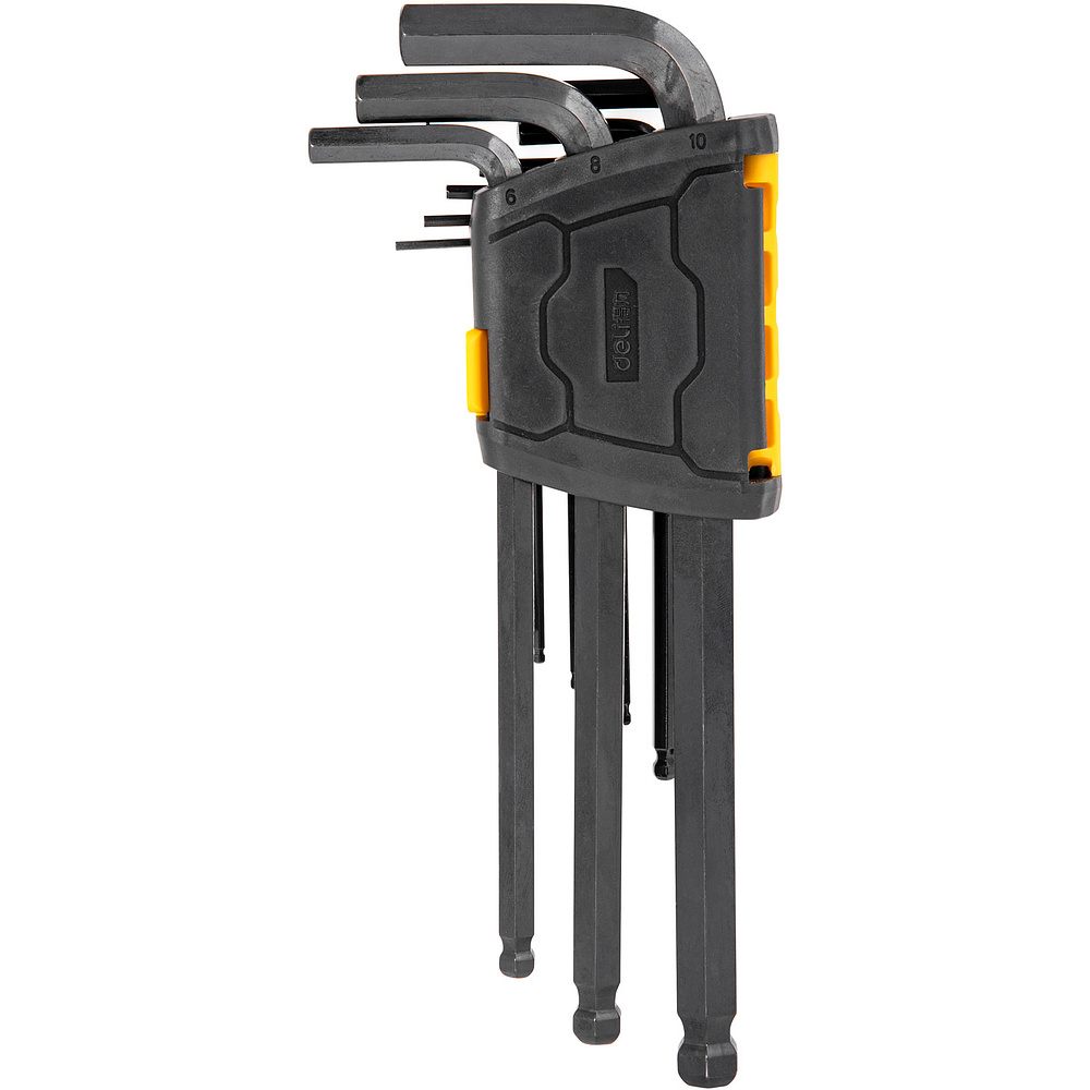 Набор ключей шестигранных Deli "EDL232209H", 9 шт, черный - 2