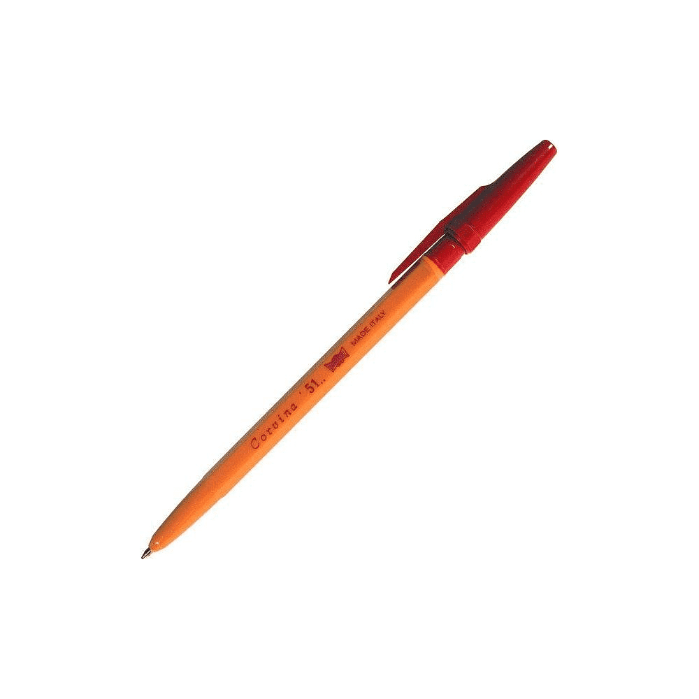 Ручка шариковая "Corvina", 1.0 мм, оранжевый, красный, стерж. красный - 2