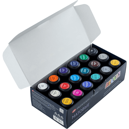 Краска акриловая матовая "Декола", набор 18 цветов, 20 мл, банки - 7