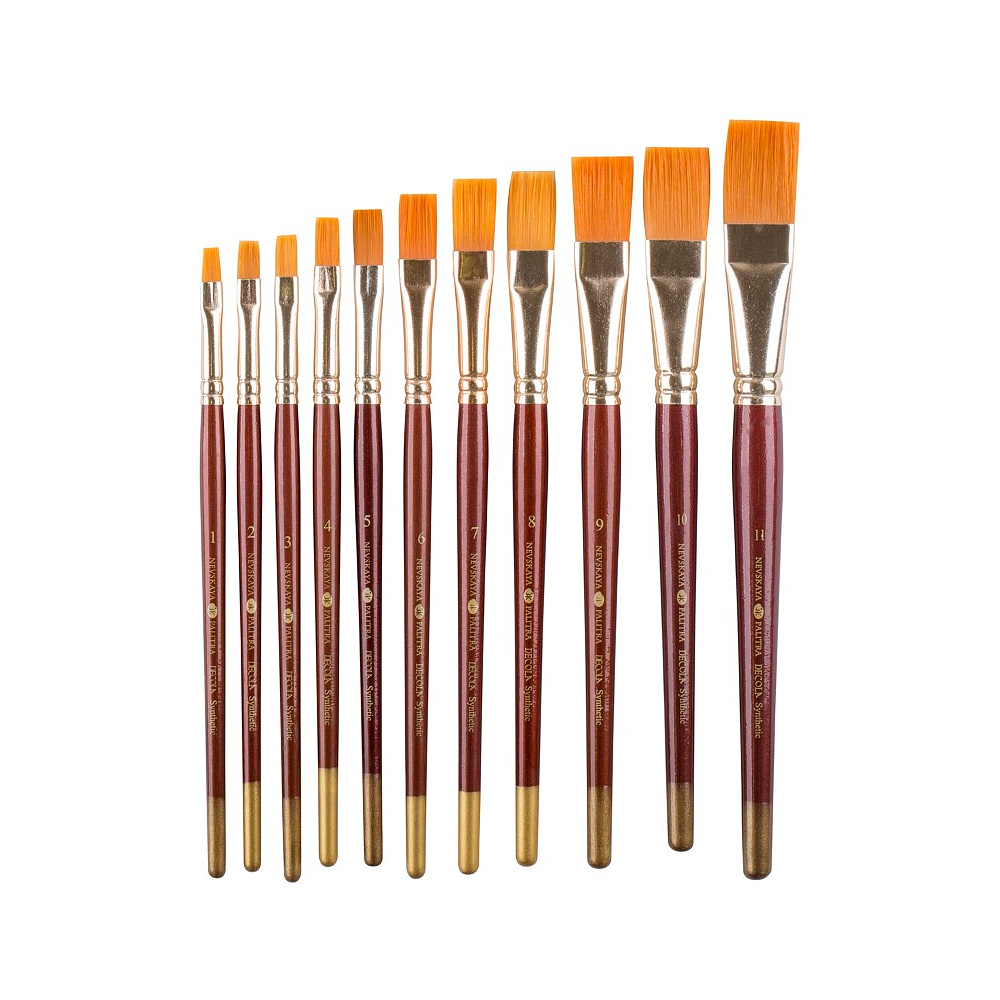 Кисть "Decola", синтетика, плоская, №12 - 3