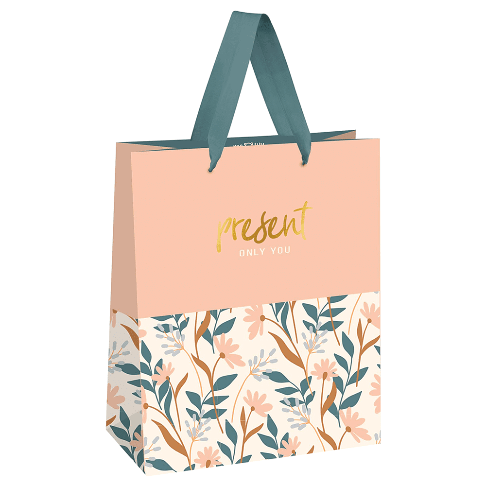 Пакет подарочный "Beautiful twigs", 11х14х6.5 см, ламинированный