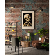 Картина по номерам "Ван Гог. Череп с горящей сигаретой"