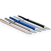 Ручка шариковая автоматическая Xindao "X3.1", 1.0 мм, черный, серебристый, стерж. синий - 5