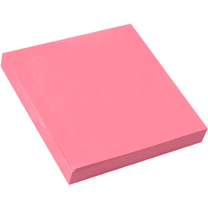 Бумага для заметок на клейкой основе "Yesli:", 75x75 мм, розовый неон