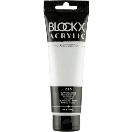 Краски акриловые "Blockx", 010 белила титановые, 120 мл
