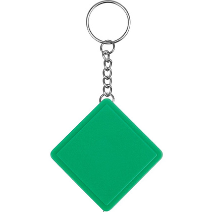 Брелок-рулетка "Дюйм", зеленый, серебристый - 3