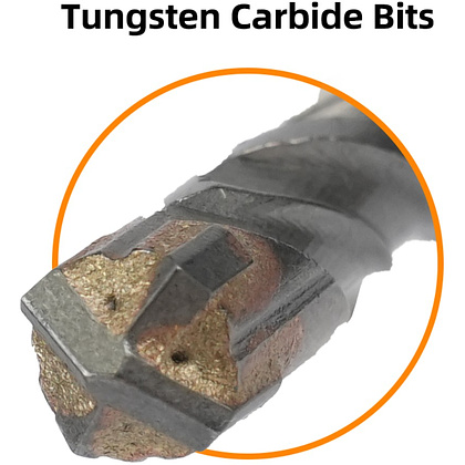 Бур по бетону Deli YS EDH-YCZ11006-E1, 6x110 мм, X-Tip, SDS-PLUS - 9