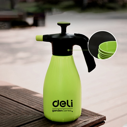 Опрыскиватель Deli GS DL581021, помповый, 2.0 л, зеленый, черный - 2