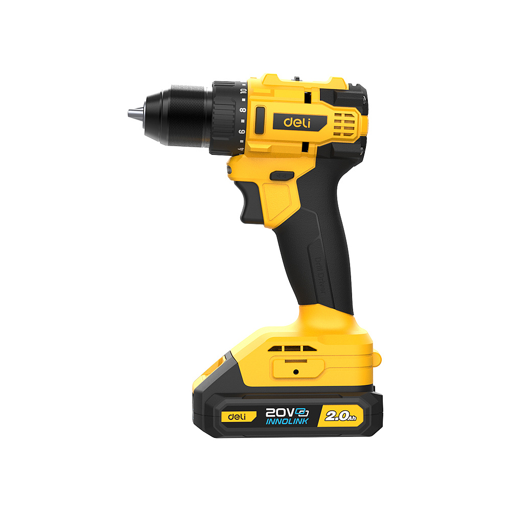 Аккумуляторная дрель-шуруповерт Deli YS EDC120 20 В, 45 Нм, 2 АКБ, 2 Ач, сумка - 2