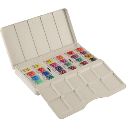 Краски акварельные "Белые ночи новейшая история", 24 цвета, кюветы - 9