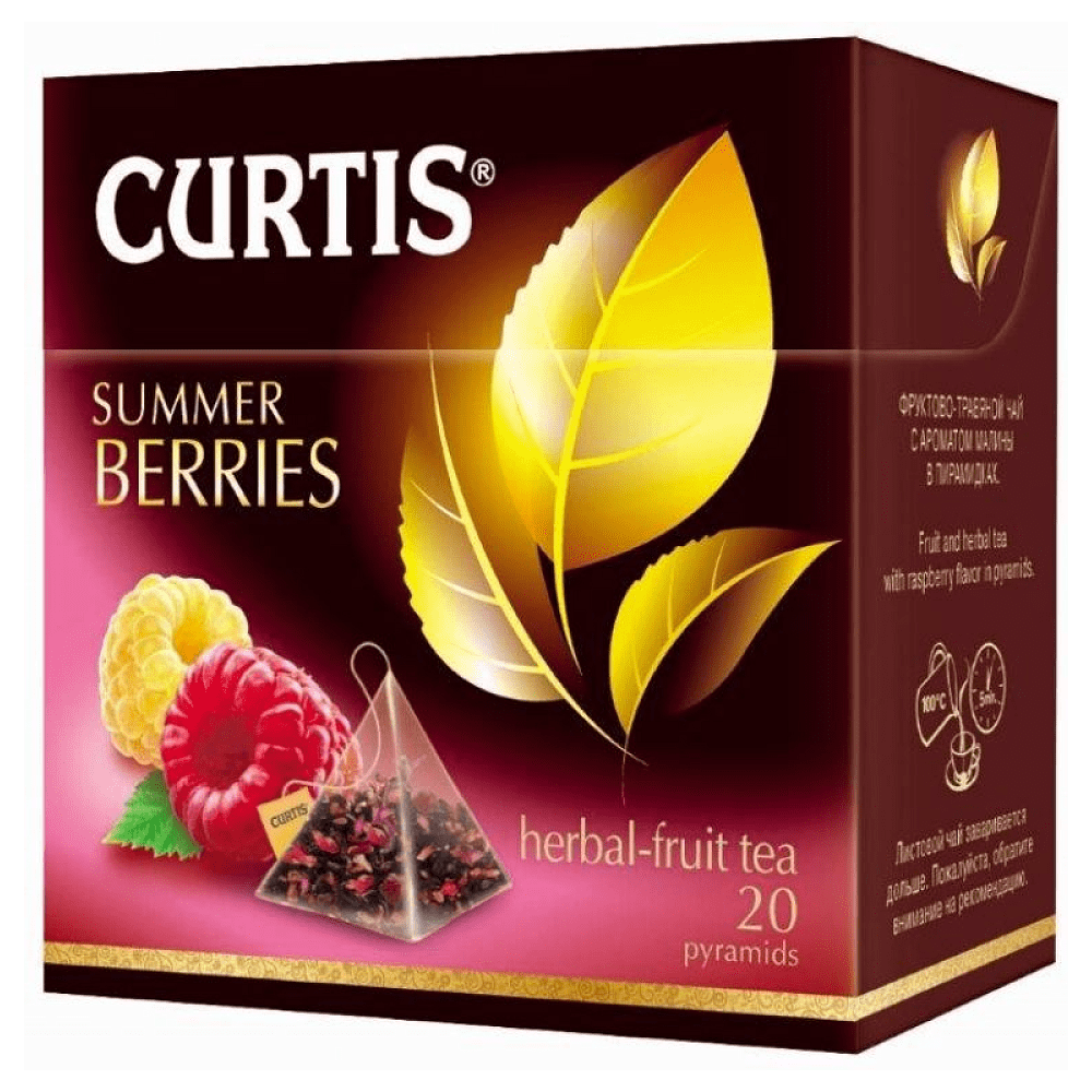 Чай "Curtis" Summer Berries, 20 пакетиков x1.7 г, фруктовый, травяной