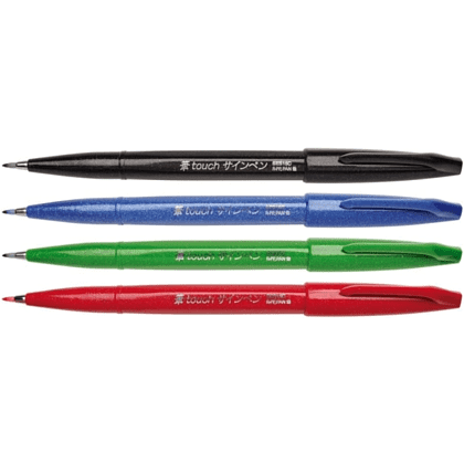 Маркер-кисть "Brush Sign pen. Basic", 4 шт - 5