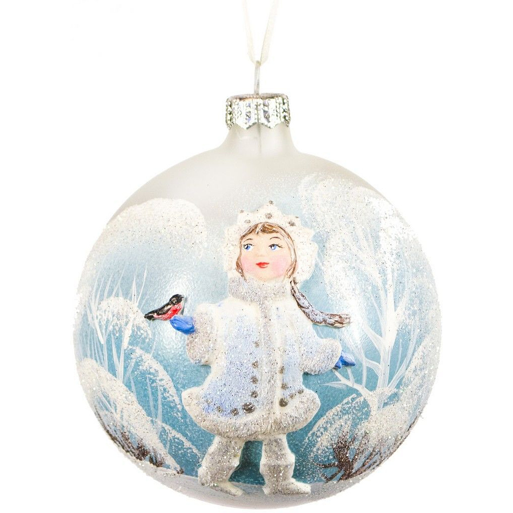 Шар елочный декоративный "Снегурочка", разноцветный