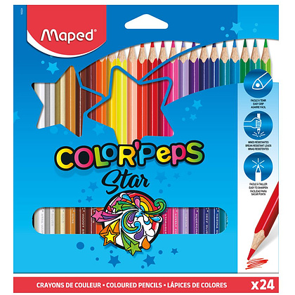 Цветные карандаши Maped "Color Peps", 24 цвета