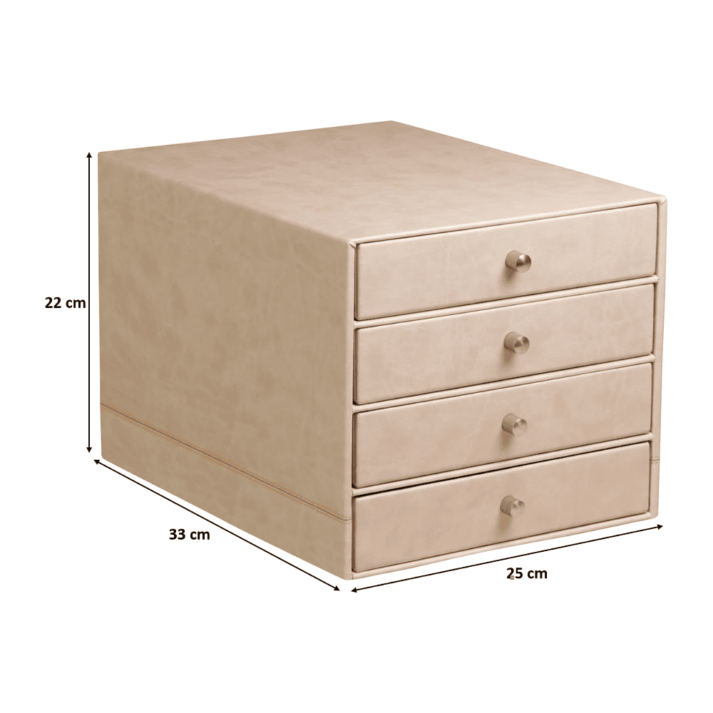 Блок из 4-х лотков закрытый "Rhodiarama", 248x327x228 мм, бежевый - 2