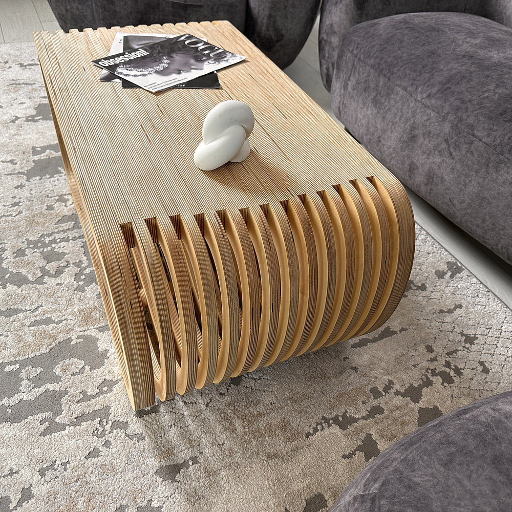 Журнальный столик Karlinwood EIGHT 1040x525x450 мм, фанера натуральная  - 6