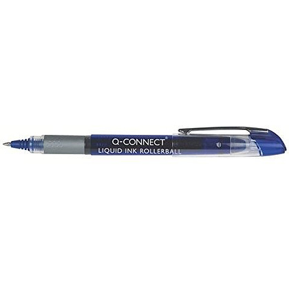 Ручка-роллер "Q-CONNECT", 0.5 мм, синий, стерж. синий - 2