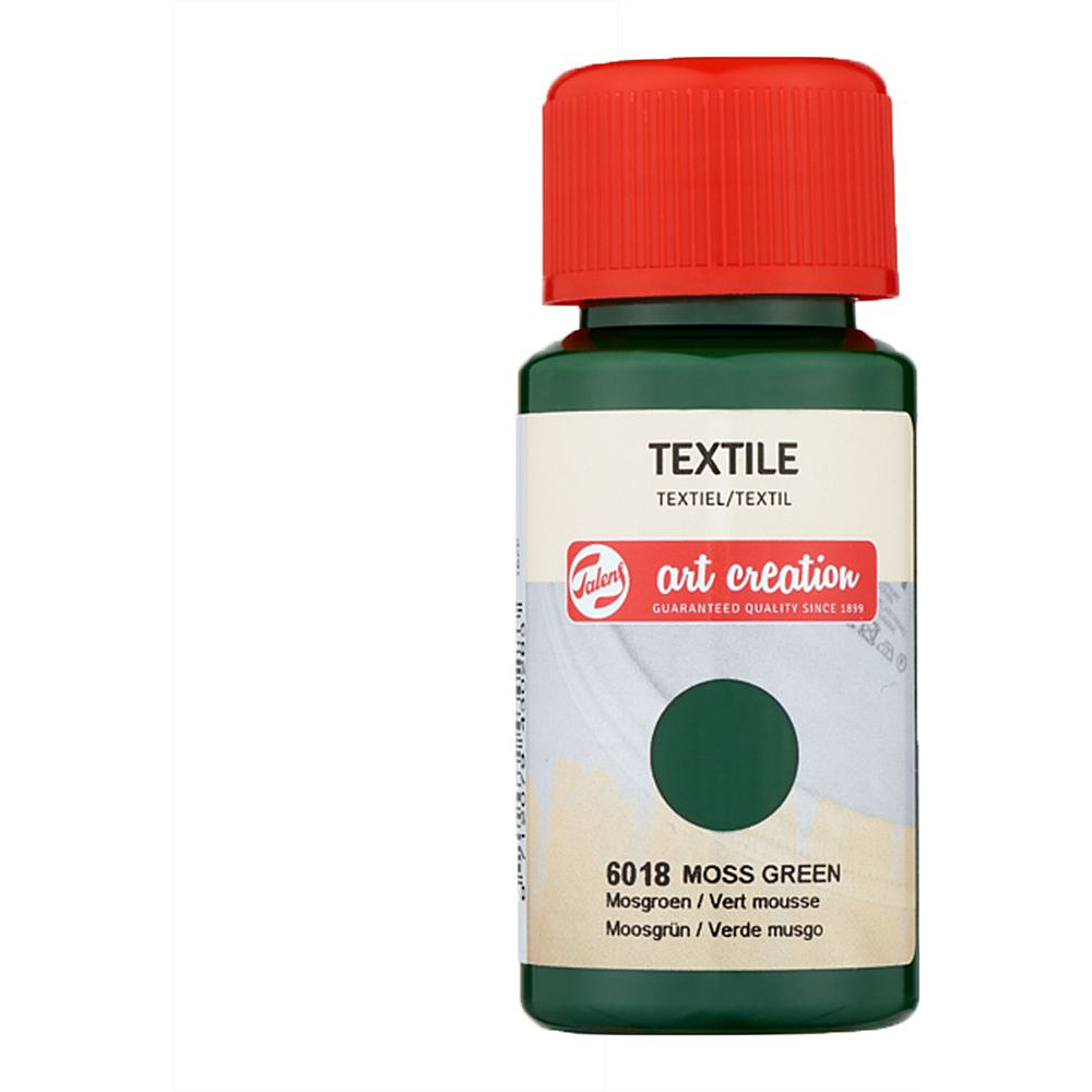 Краска декоративная "TEXTILE", 50 мл, 6018 зеленый мох