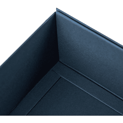 Коробка картонная, 220х160х95 мм, темно-синий - 6