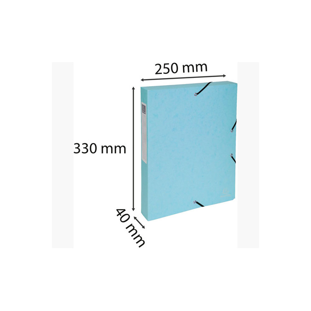 Папка на резинках "Aquarel", A4, 40 мм, картон, ассорти - 7