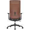 Кресло компьютерное SitZone CH-366A, натуральная кожа, алюминий, коричневый - 5