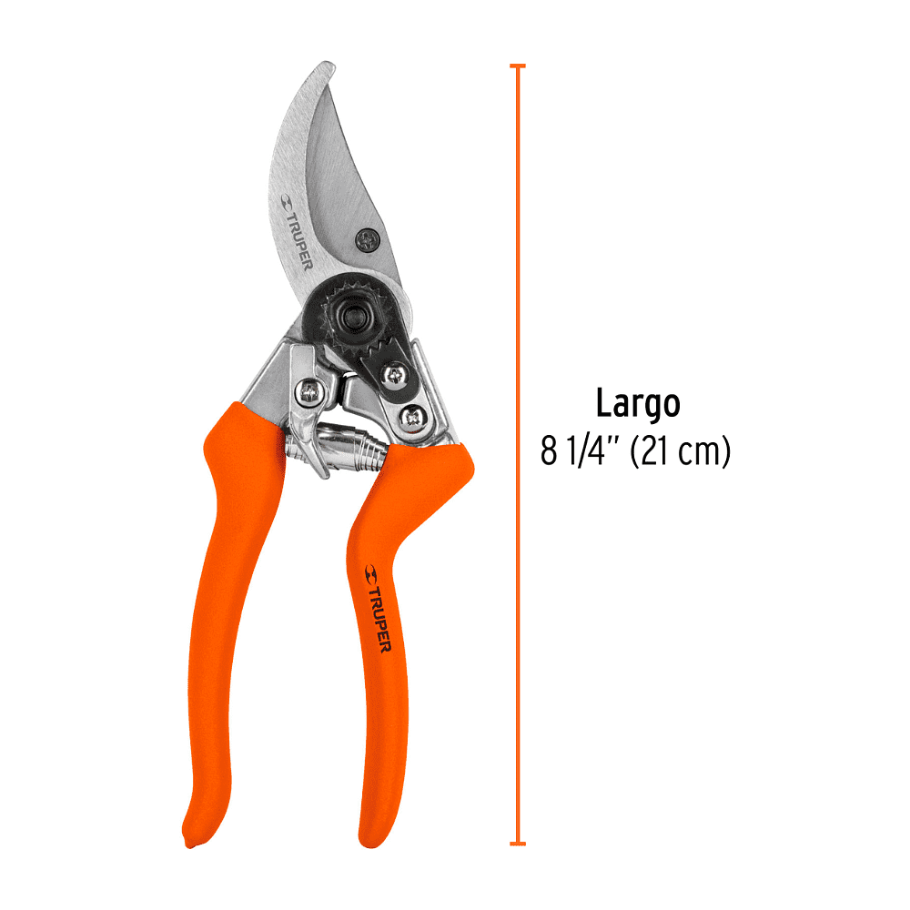 Секатор садовый Truper Т-45, 210 мм, SK5, оранжевый - 2