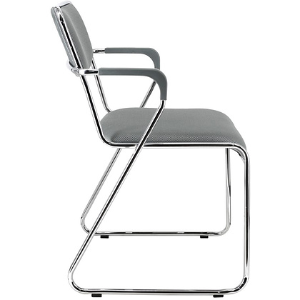 Стул для посетителей EVERPROF "Fix Plus", ткань, металл, серый - 2