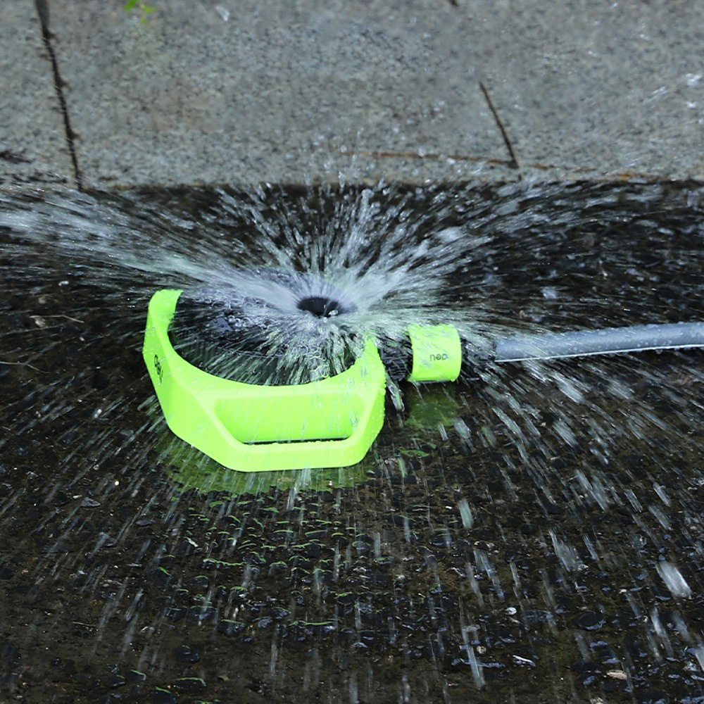 Дождеватель-разбрызгиватель Deli GS EDL581300, 3/4", 5 функций, круговой, ударопрочный пластик, черный, зеленый - 4