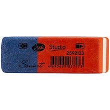 Ластик "Сонет", синий, красный