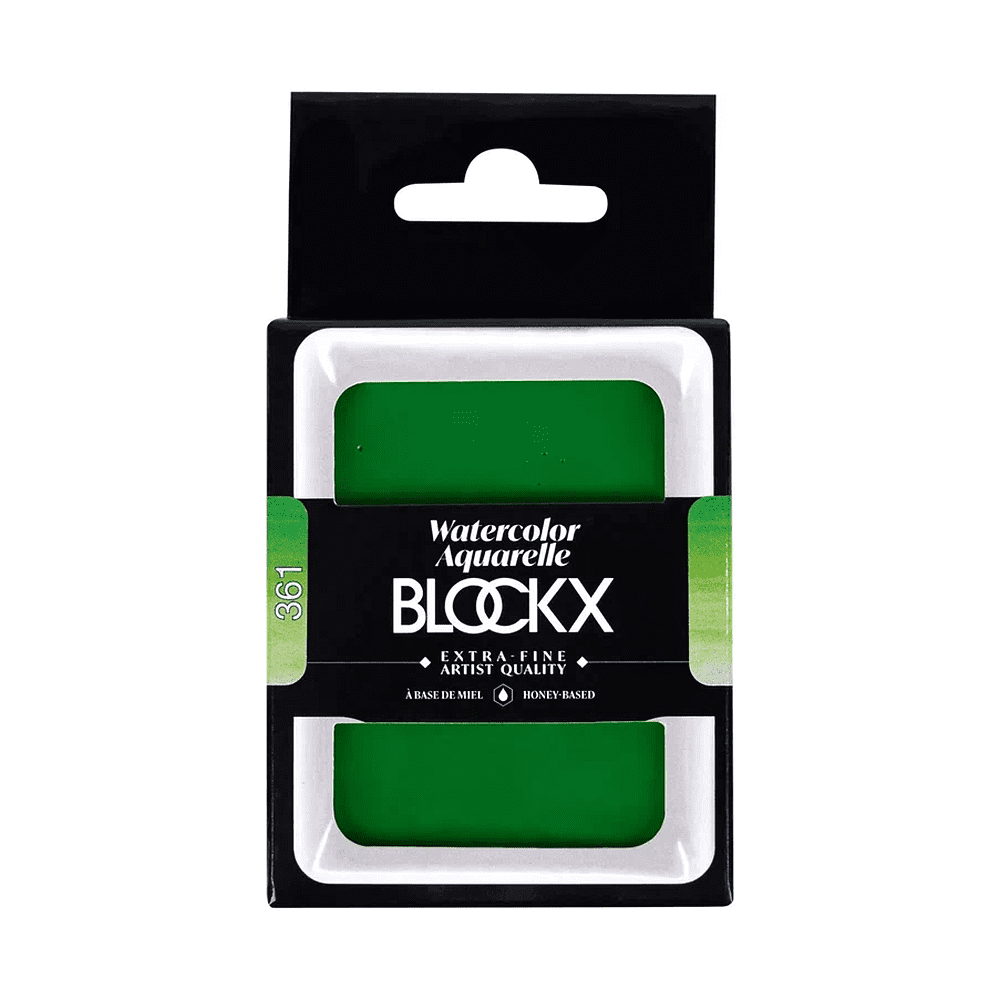 Краски акварельные "Blockx. Giant pan", 361 травяной зеленый, 18 мл., кювета