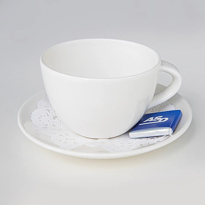 Салфетки бумажные ажурные AVIORA, d=10 см, белый, 250 шт - 2