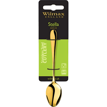 Набор чайных ложек "WL-999152/2В Gold", 2 шт, металл, блистер, золотистый