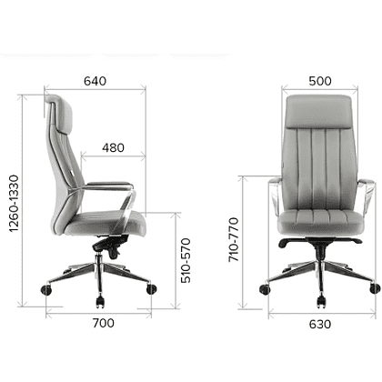 Кресло компьютерное EVERPROF Shanghai, ткань, синий, металл, корпус черный - 4