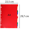 Разделитель "Exacompta economy", A4, 12 делений, ассорти - 3