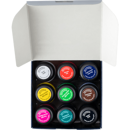 Краска акриловая по стеклу и керамике "Декола", набор 9 цветов, 20 мл, банки - 6