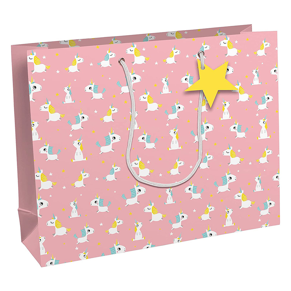 Пакет бумажный подарочный "Excellia. Unicorn", 37.3x11.8x27.5 см