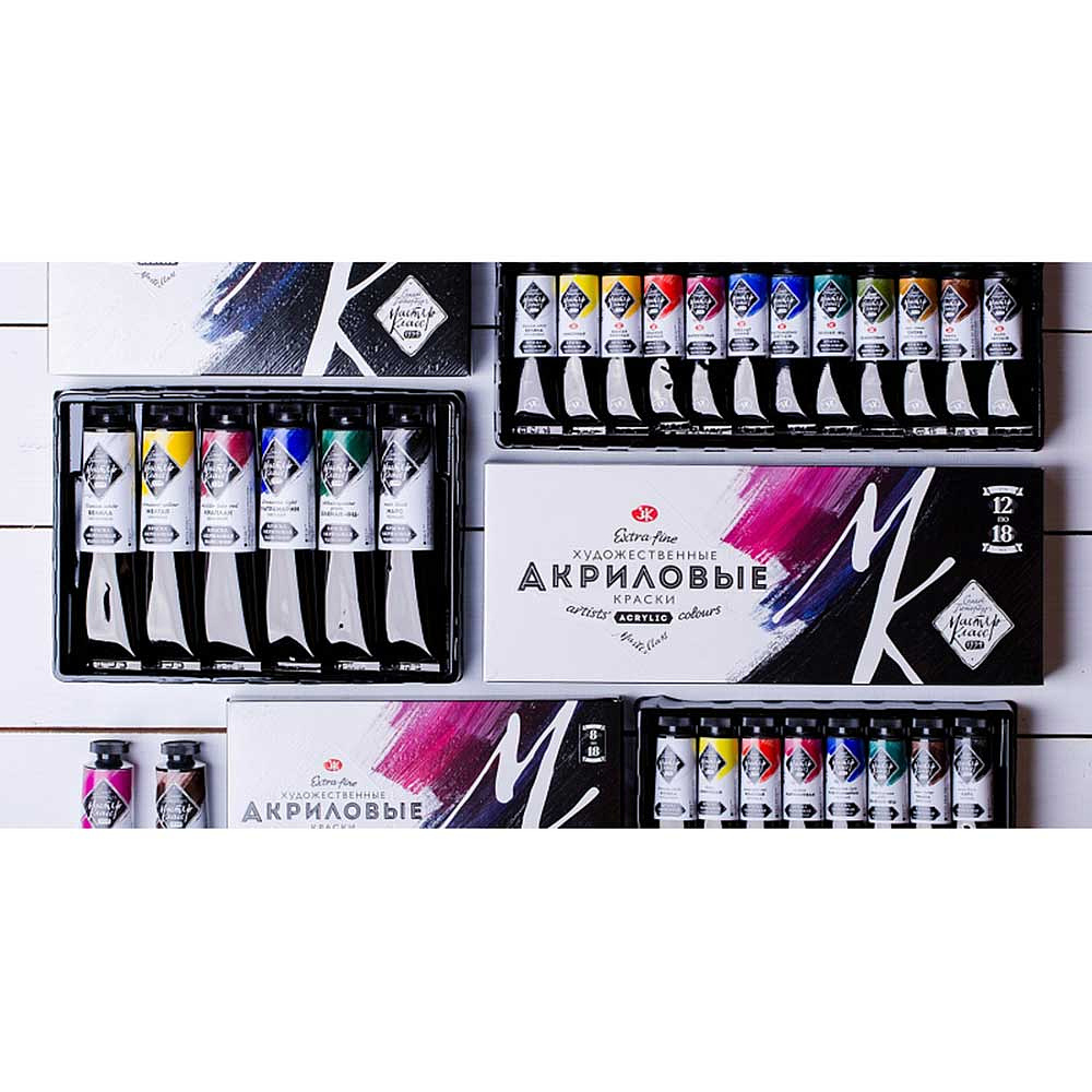 Краски акриловые "Мастер Класс" 12 цв., 18 мл., подарочный - 2