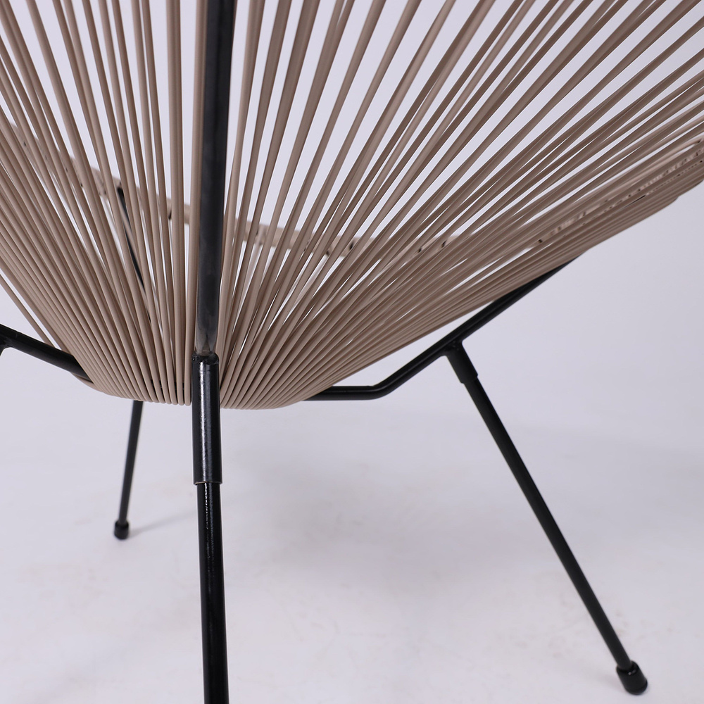 Кресло садовое AksHome RIMINI, искусственный ротанг, коричневый - 11