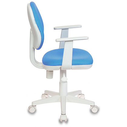 Кресло для детей Бюрократ "CH-W356AXSN/15-", ткань, пластик, голубой - 3